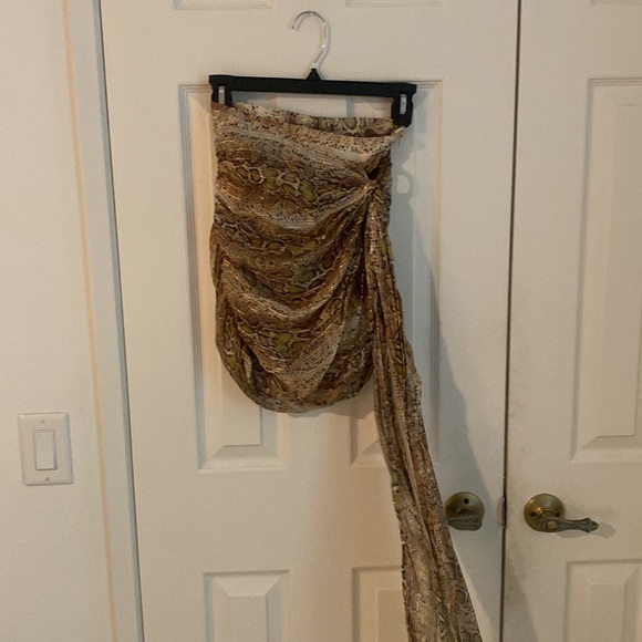 ROCOCO SAND Rhea Mini Skirt set in Snake Multi - Picture 12 of 16